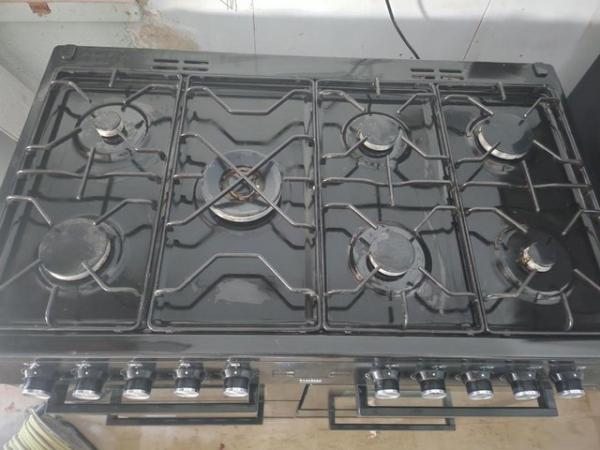 Image 2 of Beko KVDF100 double oven range cooker with 7 gas hob