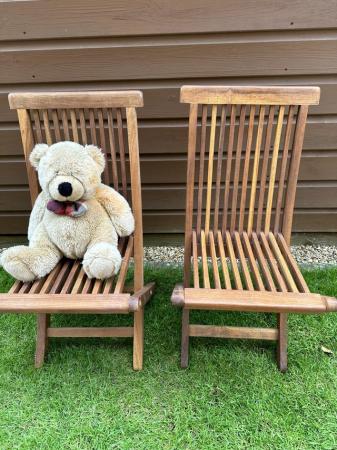 Image 1 of Pair Child's wooden chairs