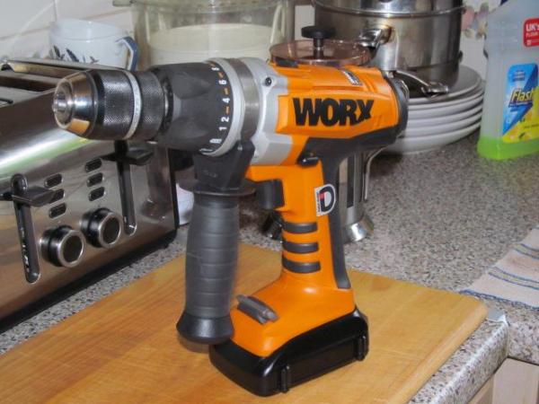 Image 1 of WORX WX368.1 two speed cordless Combi Drill