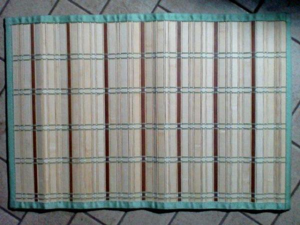 Image 1 of Bamboo Mat45cm x 69cmFloor / Table NEW
