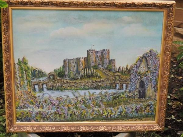 Image 3 of Oil Painting "English Castle" (UK Delivery)