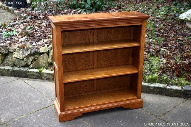 Image 67 of AN OLD CHARM VINTAGE OAK OPEN BOOKCASE CD DVD CABINET STAND
