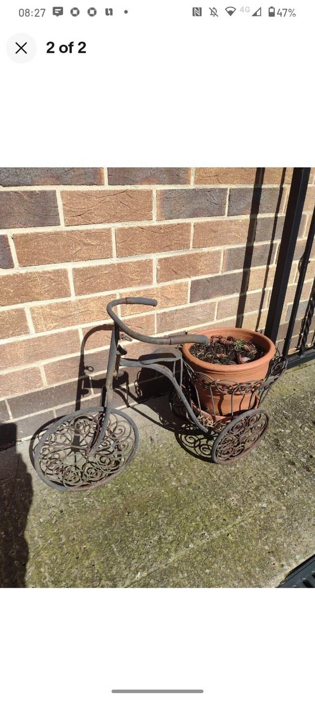 Preview of the first image of Garden Planter tricycle flower bike herbs, Garden, patio, po.