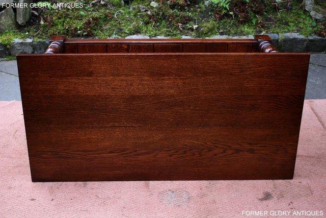 Image 73 of TAYLOR & Co STRESSED OAK THREE DRAWER POTBOARD COFFEE TABLE