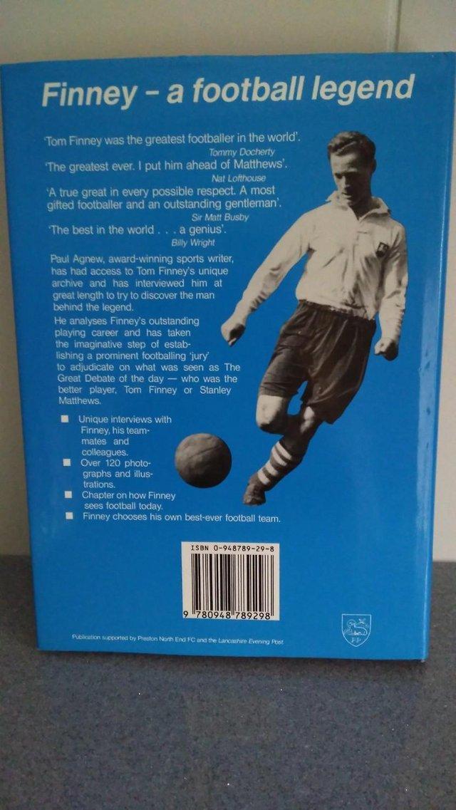 Preview of the first image of FINNEY - A FOOTBALL LEGEND SIGNED COPY HARDBACK BOOK VINTAGE.