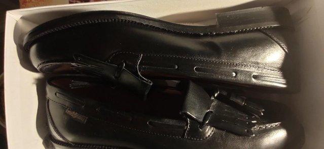 Image 1 of Black loafers, size 42, Russell & Bromley, brand new