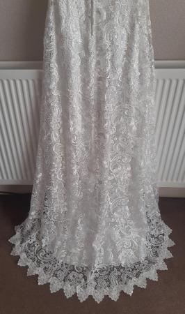 Image 5 of Ivory Lace Fitted Wedding Gown By Eternity Bride - Size 12
