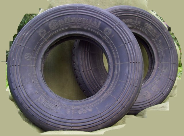 Preview of the first image of Genuine Continental Tubeless Tyres 4.00 x 8.