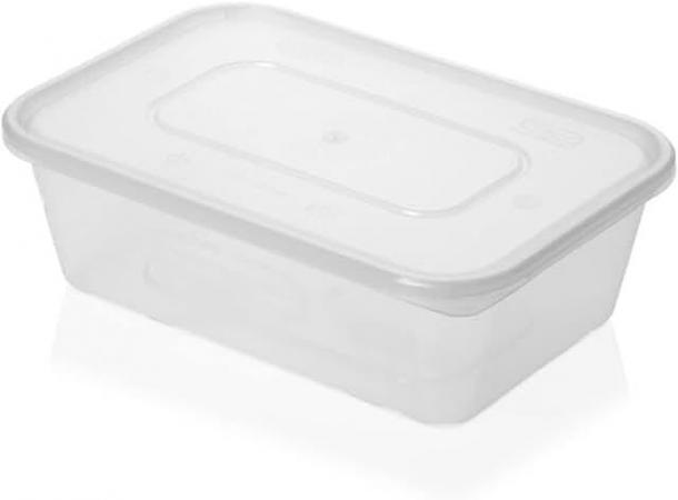 Image 3 of Satco takeaway plastic food containers with durable snap on
