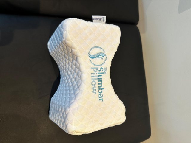 Preview of the first image of The Slumber Pillow - memory foam to relieve back ache.