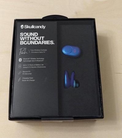 Image 3 of Skullcandy Push True Wireless Earbuds Blue Limited Edition