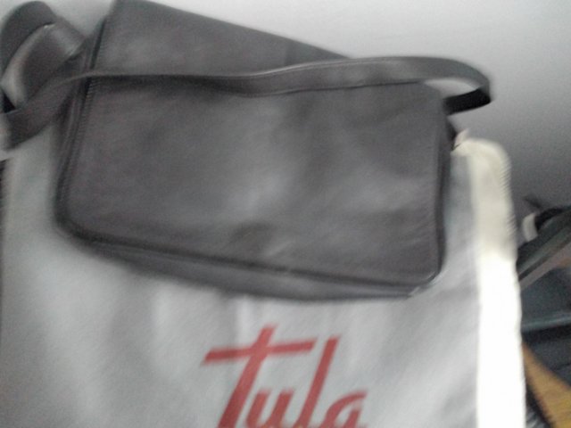 Preview of the first image of 'TULA'DARK CHOCOLATE SHOULDER BAG.