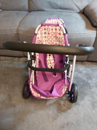 Image 3 of Doll's Double Buggy In Purple