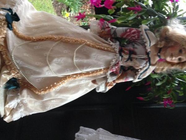 Image 1 of PORCELAIN dolls.. ideal collectors doll.my collection. downs