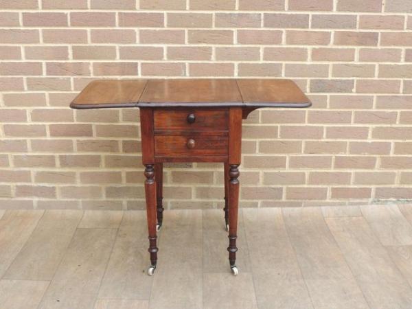 Image 10 of Edwardian Extendable Side Table (UK Delivery)