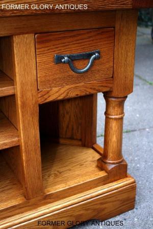 Image 12 of AN OLD CHARM FLAXEN OAK CORNER TV CABINET STAND MEDIA UNIT