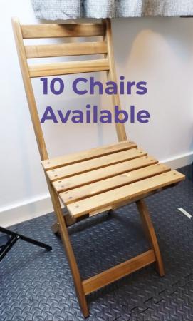 Image 2 of Wooden Foldable Chairs- With free delivery