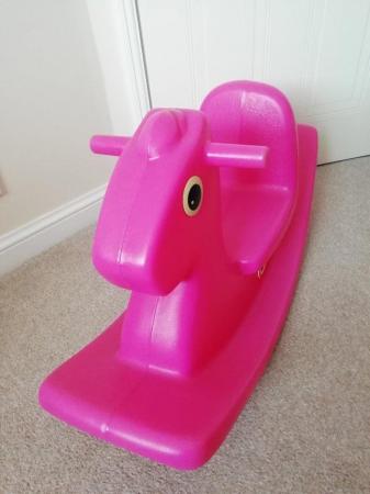 Image 3 of Little Tikes Pink Rocking Horse