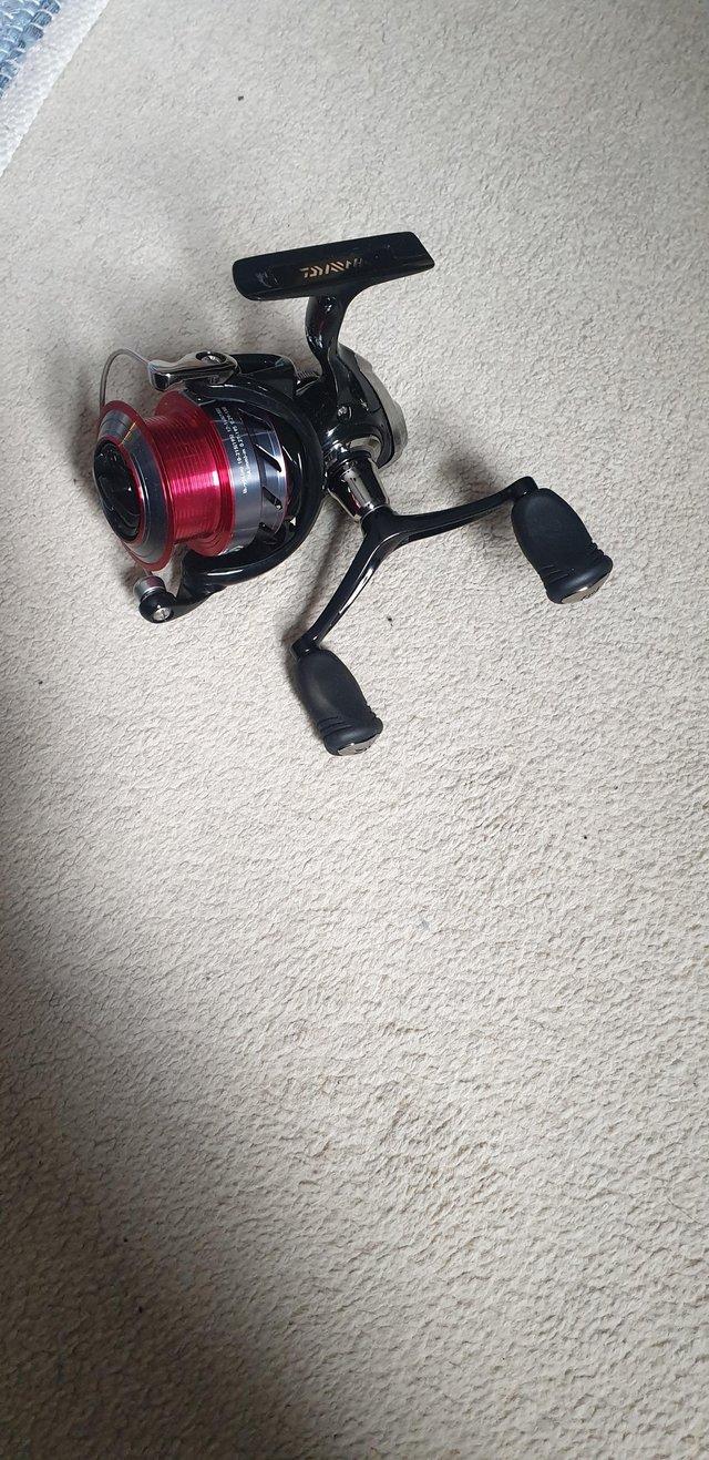 Preview of the first image of Daiwa ninja 3012d with spare spool.