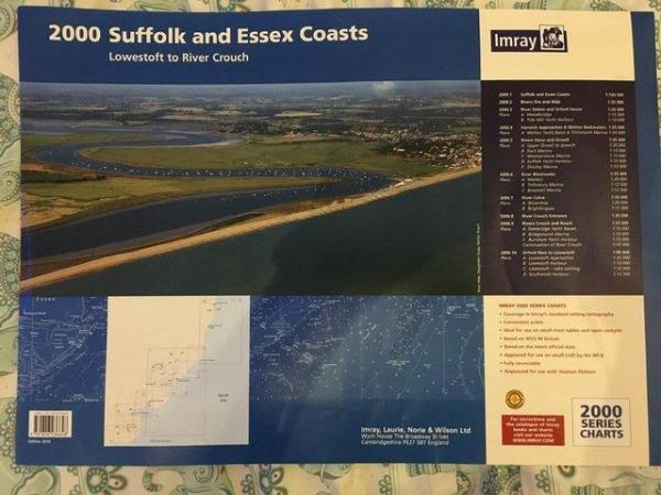 Image 1 of Imray 2015 Suffolk + Essex Chart pack + Reeds Almanac 2016