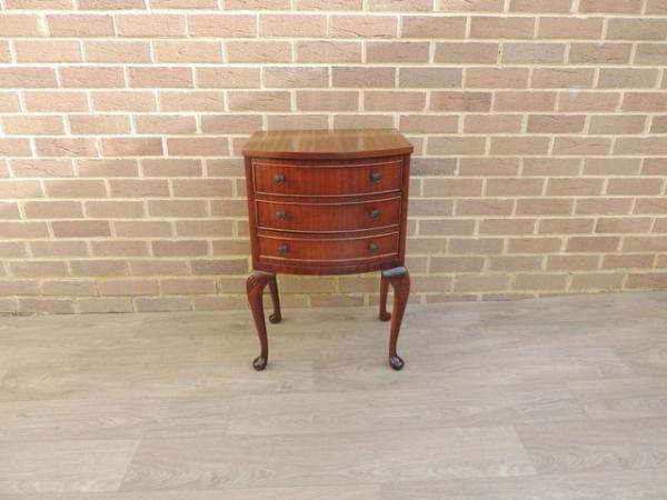 Image 3 of Queen Anne Tall Side Table (UK Delivery)