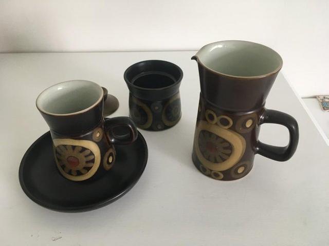 Preview of the first image of Denby ArabequeVintage 1970sCoffee mugs.