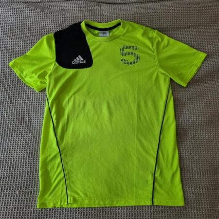 Image 1 of Men's size M Yellow Adidas top, sport, football