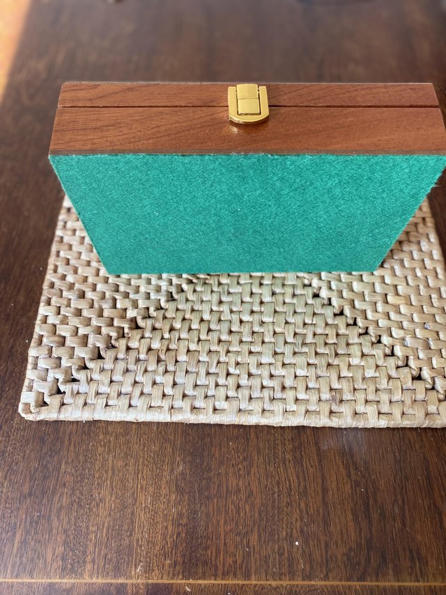 Preview of the first image of Brand new Wooden hinged box with dominoes set.