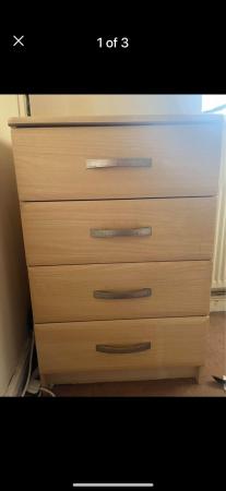 Image 2 of 2 x chest of drawers (cream)