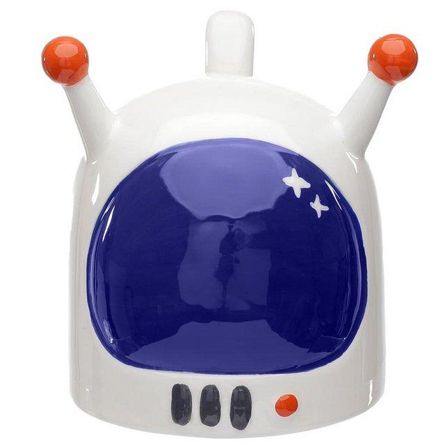 Preview of the first image of Novelty Upside Down Ceramic Mug - Space Cadet Astronaut.