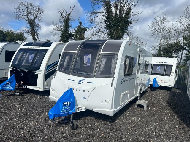 Preview of the first image of Bailey Pegasus Ancona 2017 5B caravan *Fixed bunks* Reduced*.