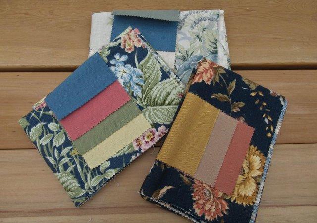 Image 2 of English Heritage Fabric – 3 sample pieces of Linen Union