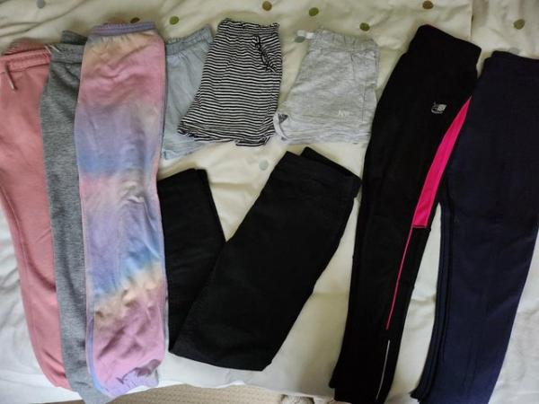 Image 3 of Assortment of girls trousers leggings and shorts 9-12 yrs