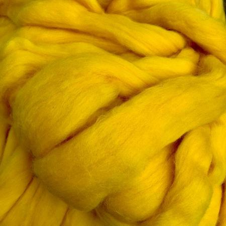 Image 3 of Merino Wool Tops, Vibrant Yellow, 800grams.