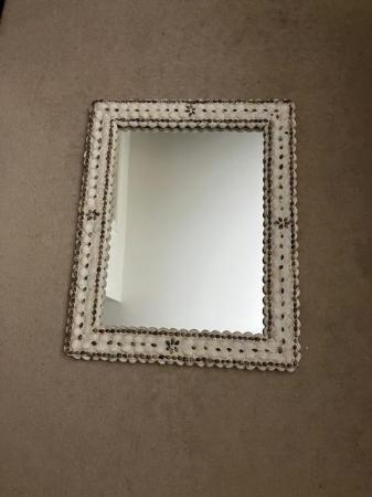 Image 3 of Seashell Moulded Frame Mirror: 16" x 20"