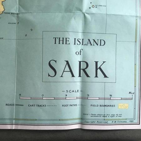 Image 2 of 3 vintage maps of Channel Islands Jersey, Sark,Herm & Jethou