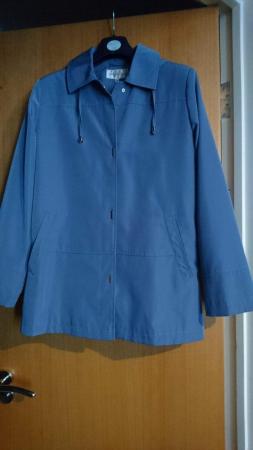 Image 2 of Blue Edinburgh Woollen Mill jacket with detachablehood.