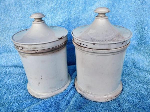 Image 3 of Pair Of Antique Apothecary Victorian Chemist Jars