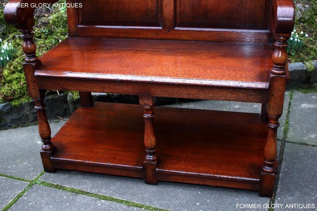 Image 91 of A TITCHMARSH AND GOODWIN TAVERN SEAT HALL SETTLE BENCH PEW