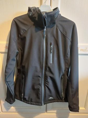 Image 3 of Ladies Trespass softshell jacket, black, size large