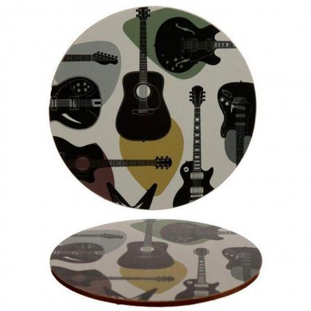 Image 3 of Porcelain Mug and Coaster Gift Set - Headstock Guitar.  Free