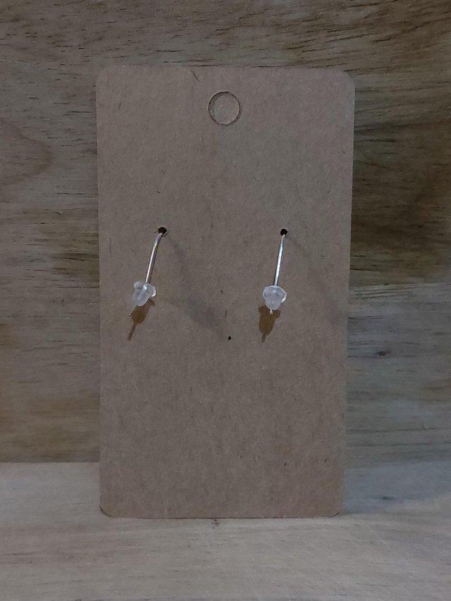 Preview of the first image of Funky Earrings with 925 Silver Stamped Hook.