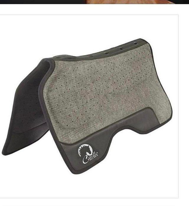 Preview of the first image of Cavallo Full Monty saddle pad for the bigger saddle..
