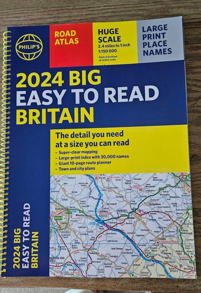 Preview of the first image of Easy To Read Road Map of Britain 2024.