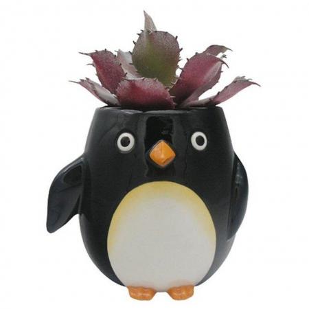 Image 3 of Penguin Shaped Ceramic Garden Planter/Plant Pot. Free  post
