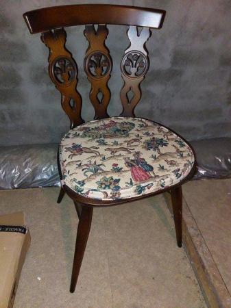 Image 2 of Ercol Fleur De Lys Dining Chairs, Old Colonial 375