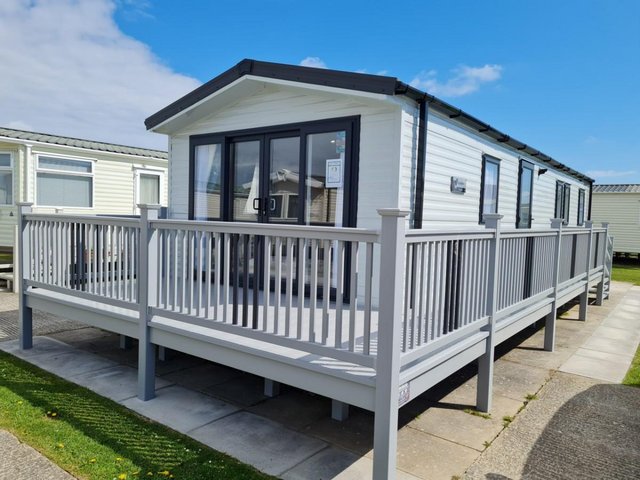 Preview of the first image of Caravan With Hot and Tub Decking at Tattershall Lakes.