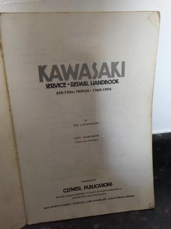 Image 1 of Kawasaki manual vintage early 70’s