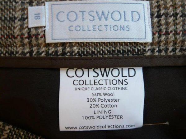 Image 3 of Skirt - quality Cotswold Collection checked pleated skirt