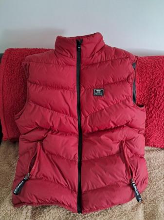 Image 1 of Red vest puffer jacket with pockets